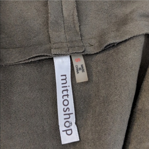 Mittoshop Faux Suede Fringed Festival Vest Sz S - Picture 7 of 7